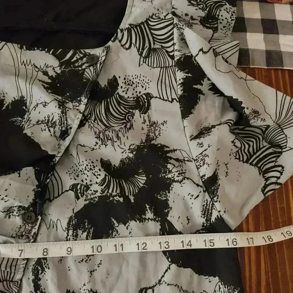 ANTHROPOLOGIE Nümph Gray And Black Cocktail Dress Size 8 EK(6 US) - Picture 2 of 12